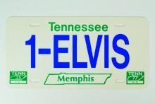 1987 Elvis Presley Vintage Tennessee Booster License Plate Memphis