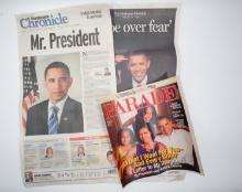 Muskegon Chronicle Covers President Barack Obama's Inauguration