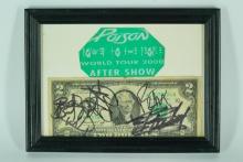 Poison Signed $2 Bill and World Tour After Show Pass