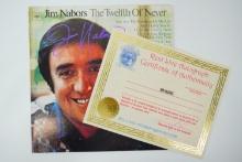 Jim Nabors Signed "The Twelfth of Never" Vinyl Record