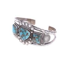 Navajo Sterling Silver Royston Turquoise Bracelet