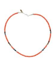 Navajo T & R Singer Red Coral Multistone Necklace