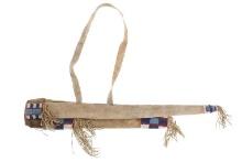 Ca. 1860- Cheyenne Beaded Bowcase, Quiver & Arrows