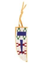 Plains Indian, Fully Beaded Face, Knife Sheath