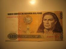 Foreign Currency: 1987 Peru 500 ntis (Crisp)