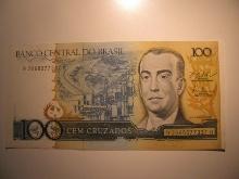Foreign Currency: Brazil 100 Cruzados (Crisp)
