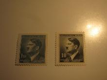 2 Nazi Occupied MoraviaUnused  Stamp(s)