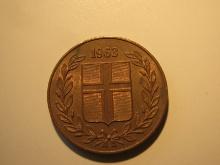 Foreign Coins:  1963 Iceland 5 Aurar