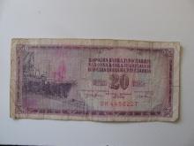 Foreign Currency:  1974 Yugoslavia 20 Dinara