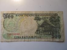 Foreign Currency: Indonesia 500 Rupiah