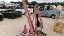 LOT OF JACK STANDS & ENGINE HOIST,  AS IS WHERE IS