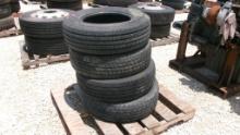 LOT OF TIRES  (4) 245/75 R17, NO WHEELS, AS IS WHERE IS