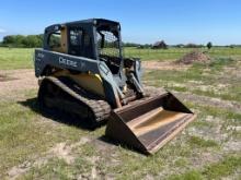 2014 JOHN DEERE 329E RUBBER TRACK SKID STEER, 2,688 Hours  ROPS CAGE, QUICK