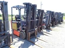 TOYOTA 8FBCU25 FORKLIFT, N/A  AC/BATTERY, SIDE SHIFT, **BATTERY DEAD/CONDIT