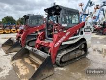2020 TAKEUCHI TL8RW SKID STEER,  RUBBER TRACKS, CAB, QUICK ATTACH WITH BUCK