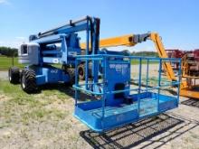 2009 GENIE Z60/34 ARTICULATED BOOMLIFT/MANLIFT,  FORD DUAL FUEL, *RIGHT OFF