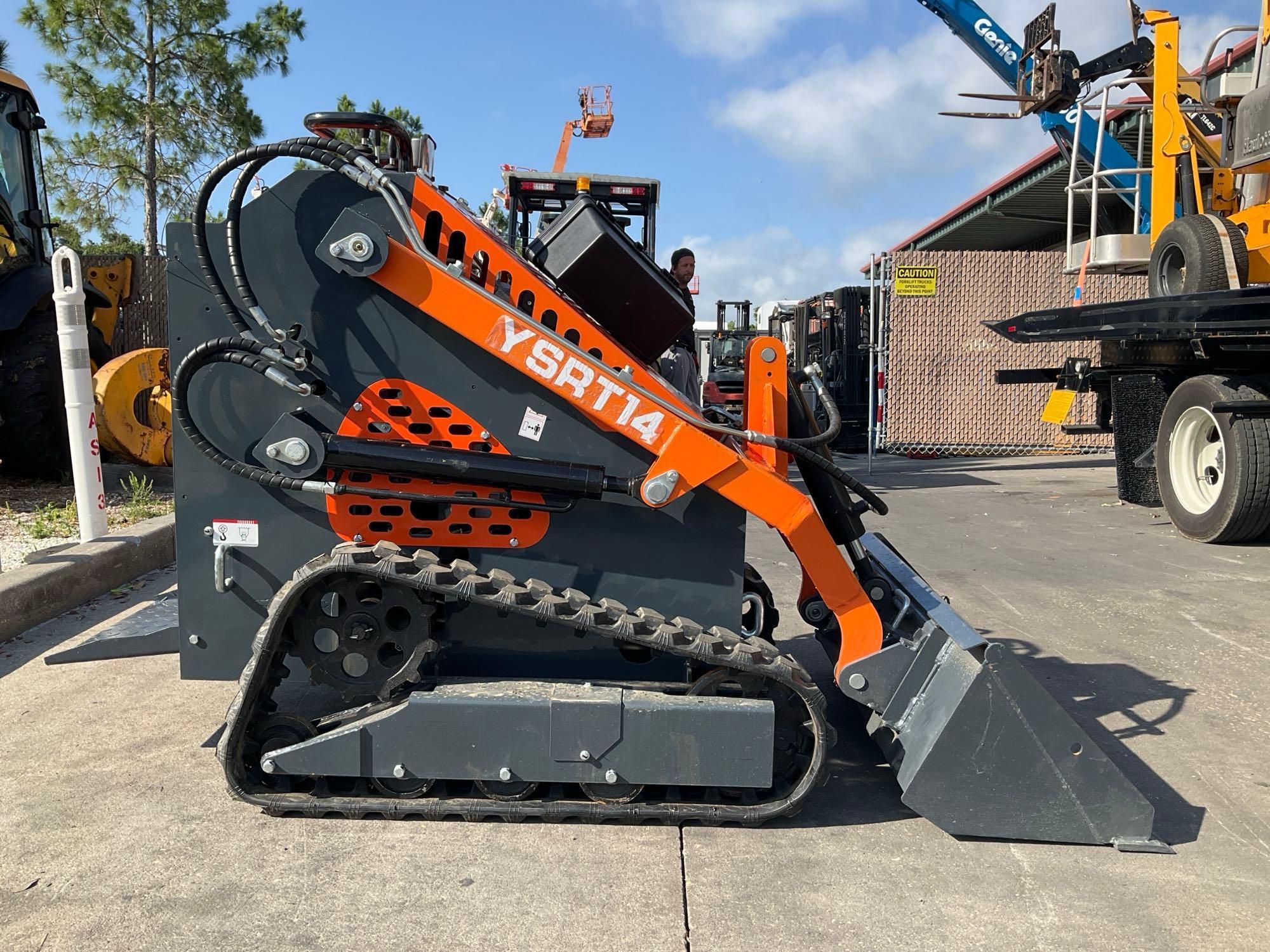 2023 AGT COMPACT SKID STEER LOADER MODEL YSRT14, GAS POWERED, ELECTRIC START, RUBBER TRACKS,TOOL ...