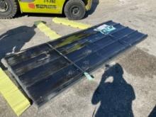 ( 1 ) STACK OF UNUSED METAL ROOF PANELS, APPROX 8FT L x 3FT W , APPROX 70 PANELS IN STACK, METAL ...