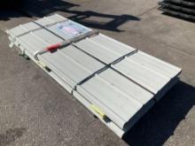 ( 1 ) STACK OF...UNUSED METAL ROOF PANELS, APPROX 8FT L x 3FT W , APPROX 70 PANELS IN STACK...