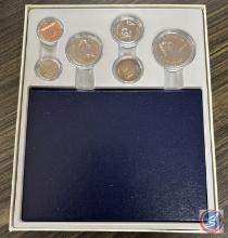 1982 Canadian Uncirculated Specimen Set in Blue Leather Case