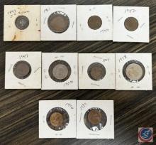 (10) various Canadian coins