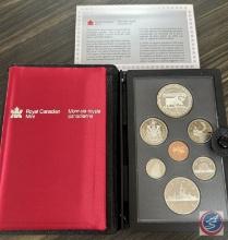 1985 Canadian Uncirculated Proof Set in Black Leather Case