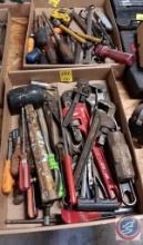 (2) Boxes of Tools: Clamps and Screwdrivers
