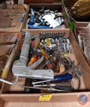 (2) Boxes of Tools: Wrenches and Sockets