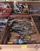 (2) Boxes of Tools: Wrenches and Clamps