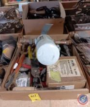 (2) Boxes of Tools: Water Pump Socket and other Various Tools