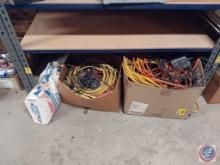 (2) Boxes of Cords and Bag of Easy Sand