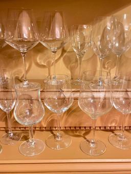 Group of Mixed Wine Glasses