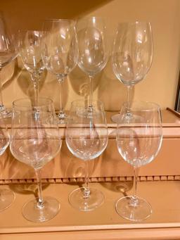 Group of Mixed Wine Glasses