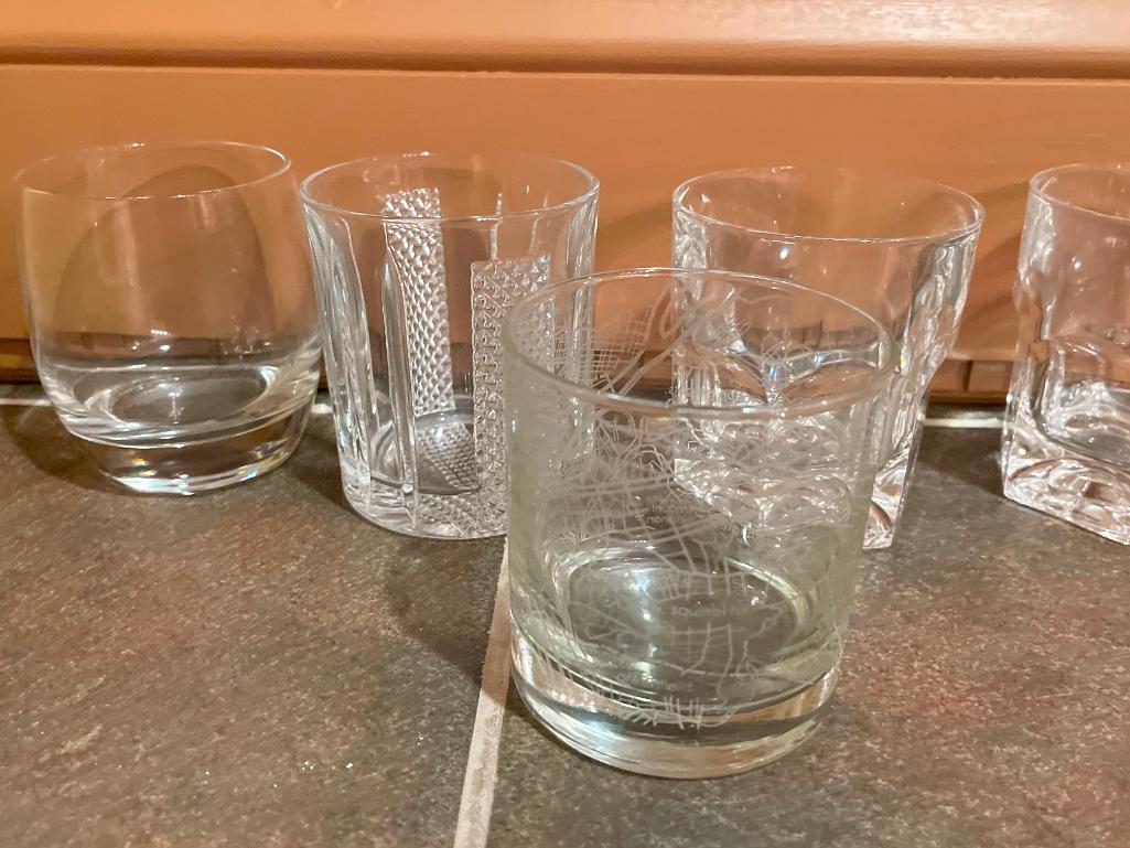 Mixed Group of Barware Glasses