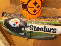 Pittsburgh Steelers Plastic Bucket and Grilling Apron