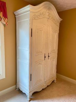 Tall Wooden Armoire / Media Center Cabinet