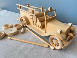 Wooden Model Firetruck