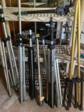 Large Group of Camera / Lighting Tripods