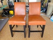 Set of 2 Upholstered Bar Chairs