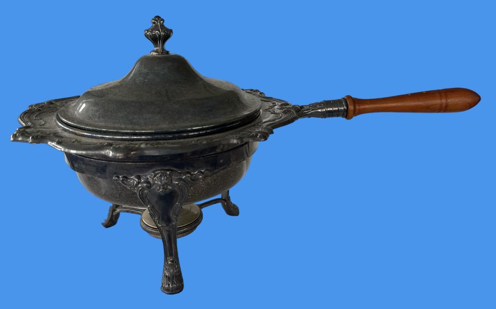 (2) Silverplate Chafing Dishes and (1)