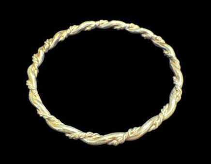 (3) Unmarked Sterling Silver Bangle Bracelets