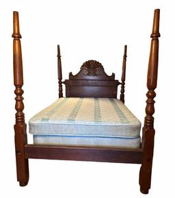 Antique Mahogany West Indies Canopy Bed (Full)—