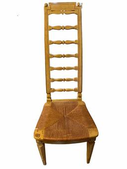 Vintage Ladderback High Back Chair