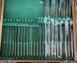 Thai Brass Flatware Set in Case—Incomplete