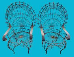 (2) Iron Chairs
