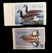 1987 Waterfowl Conservation Stamp and 1979 H