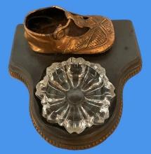 Bronze Baby Shoe With Ashtray
