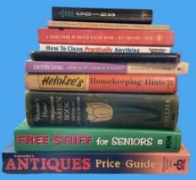 Assorted Books—Collecting, Gardening, Cleaning,