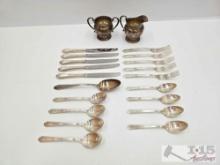 Sterling Silver & Stainless Steel Flatware, 969g