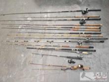 (16) Fishing Poles